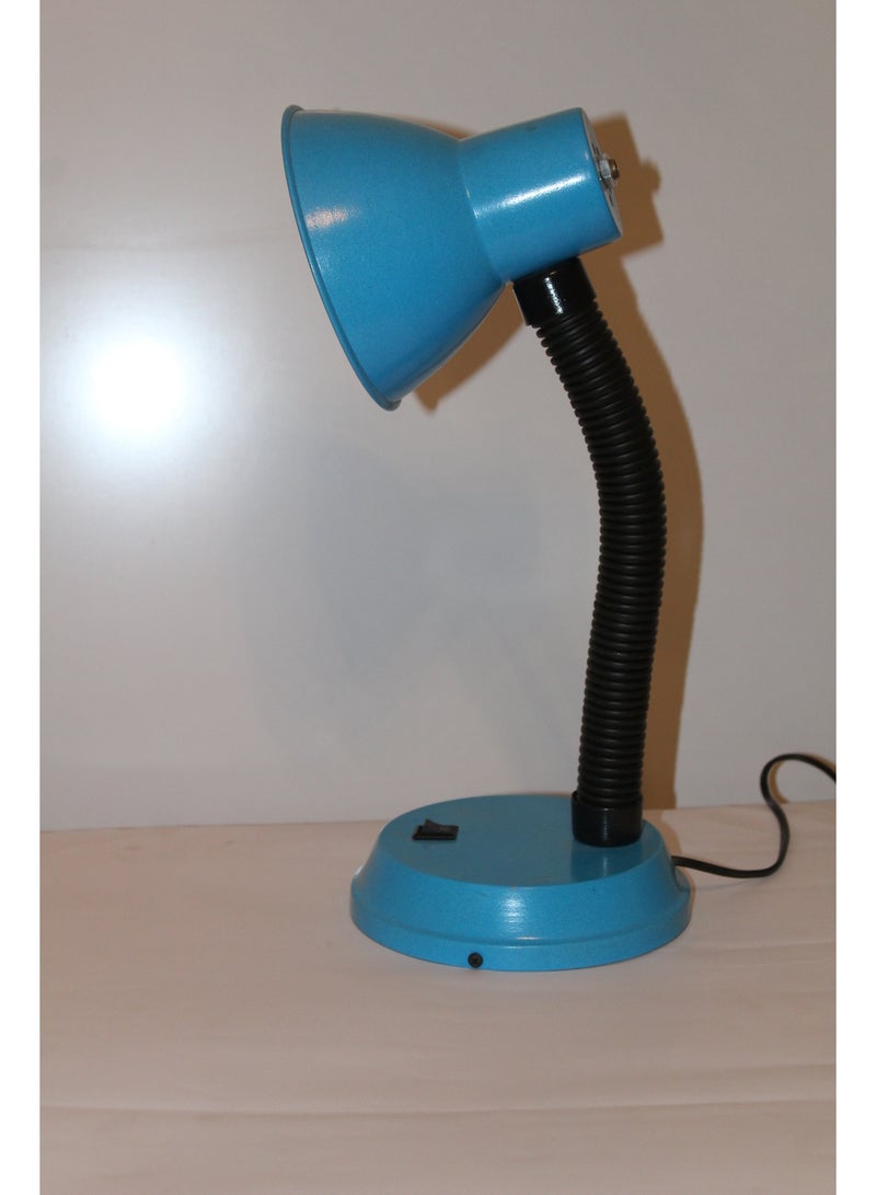 Table lamp with flexible arm moves 360 degree-baby blue color - Image 2